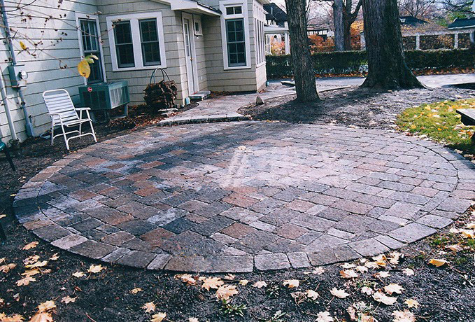 Patio and Walkways: Tumbled Pavers