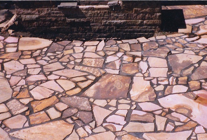 Patio and Walkways: Natural Stone Patio