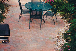 Patio and Walkways: Non Tumbled Private Sitting Area